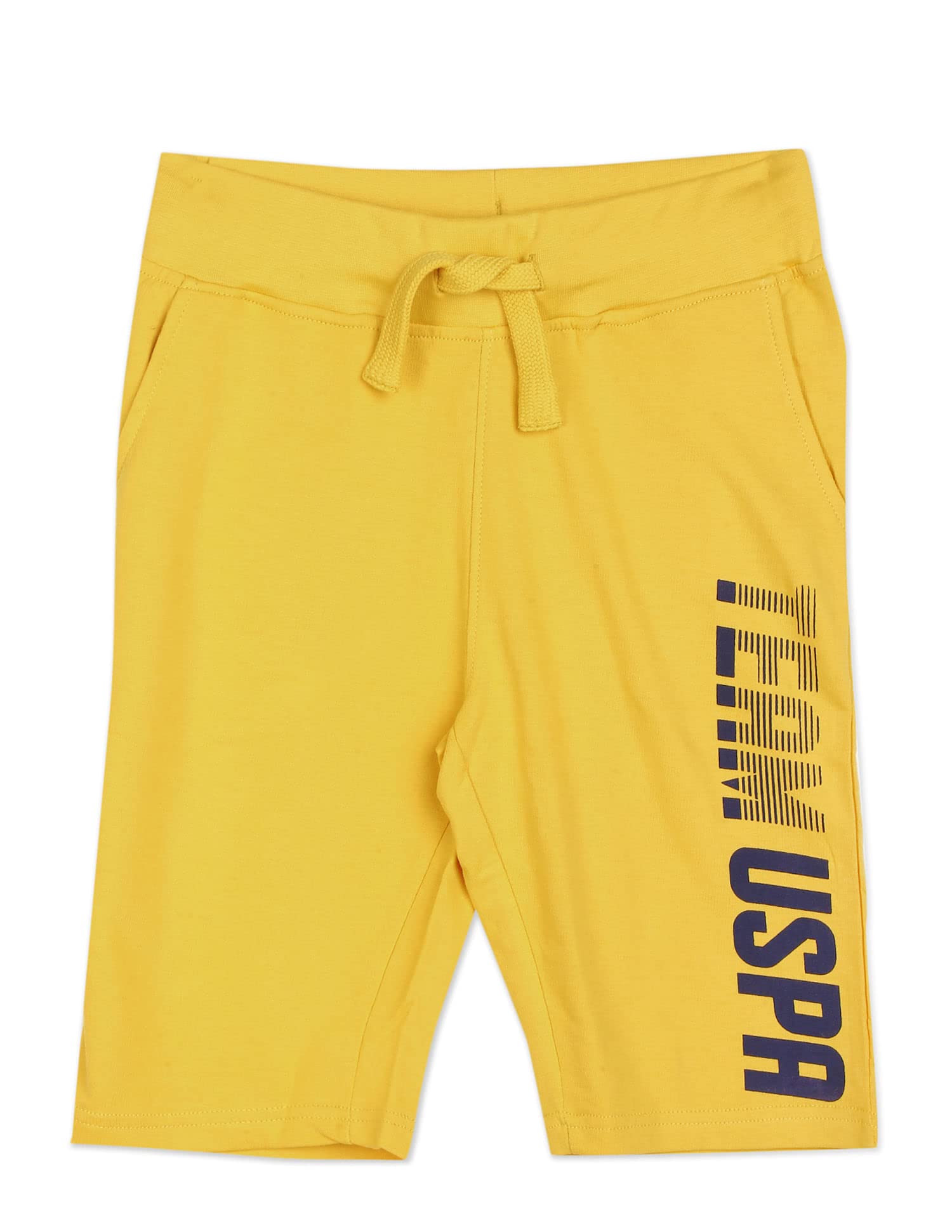 U.S. Polo Assn. Regular Fit Boys Shorts - Mid Rise Waist, Brand Printed Bottom Wear for Kids-picture-16