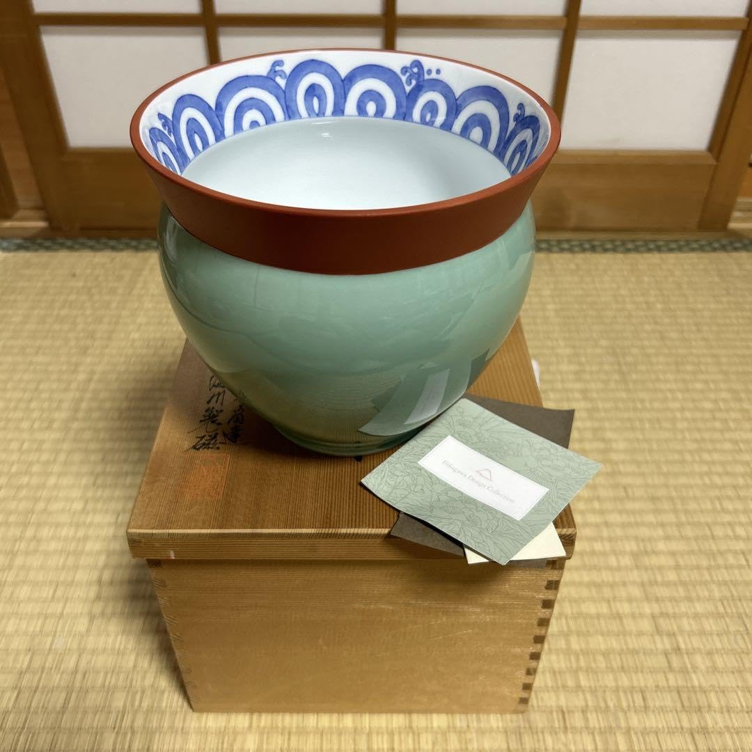 Amazon.co.jp: 深川製磁 百年庵 冷酒クーラー 箱付キ : ホーム＆キッチン