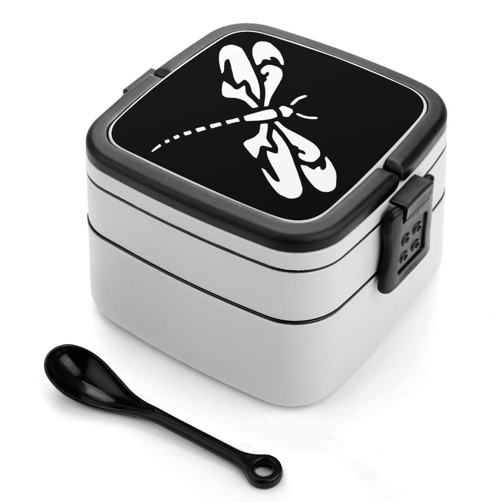 CGSBNGHA Tribal Dragonfly Bento Lunch Box 2 Layer Lunchbox Food Container for Adults Office
