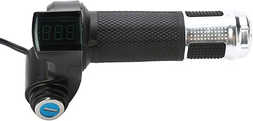 Miniatura 3 de Controlador de acelerador eléctrico para motocicleta con pantalla LED de bloqueo de llave eléctrica, actualización universal de agarre de