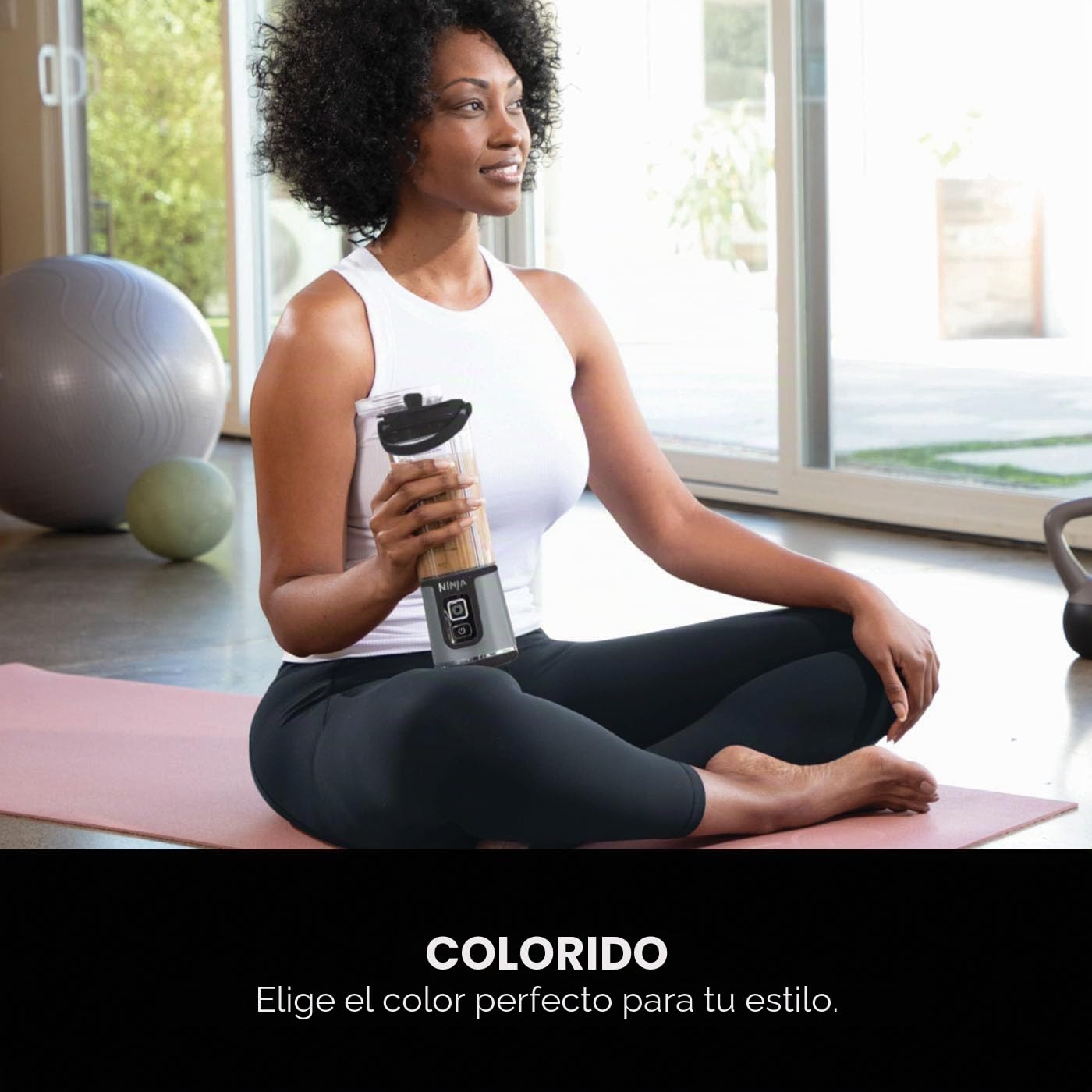 Ninja Blast BC151UKBK - Batidora portátil de 530 ml, tapa a prueba de fugas y boquilla para sorber, potente licuadora inalámbrica, recargable, batidos portátiles, batidos de proteínas, mezclas de