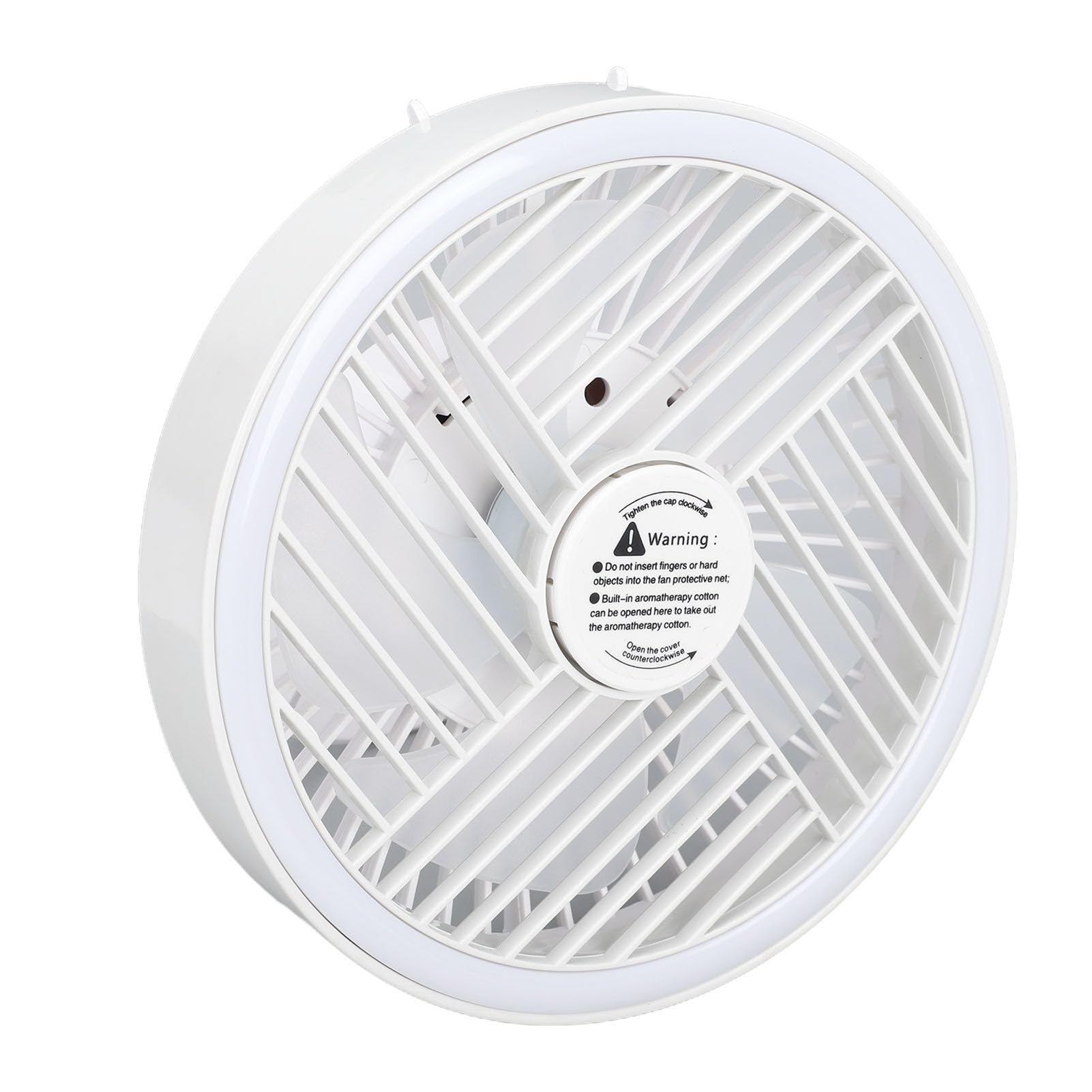 Ventilador de camping Gugxiom de 3 velocidades con linterna recargable y brillo ajustable