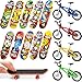 Gejoy 14 Piezas Bicicletas Patinetas de Dedo Monopatines Bicicleta de Dedo Favores de Fiesta de Regalo de Cumpleaños Deporte de Dedo Mini para Niñas y Niños