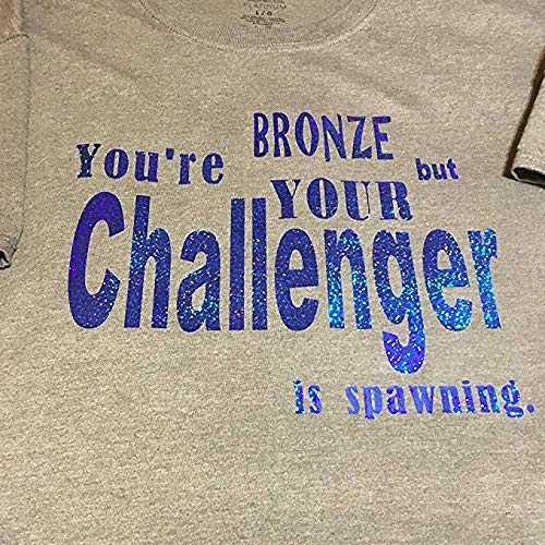 TECKWRAP Shining Laser Heat Transfer Vinyl Holographic Glitter Iron On Vinyl Sheets for T-Shirts and Iron On Vinyl 12"x10" 6 Sheets (Red HTV) - Thumbnail 5
