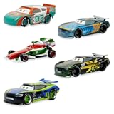 Disney Store Official Cars Pull &apos;N&apos; Race Series Set - Die Cast Metal&comma; 1&colon;43 Scale&comma; 15th Anniversary Edition Cars Toys&comma; Multi Pac with Window Display