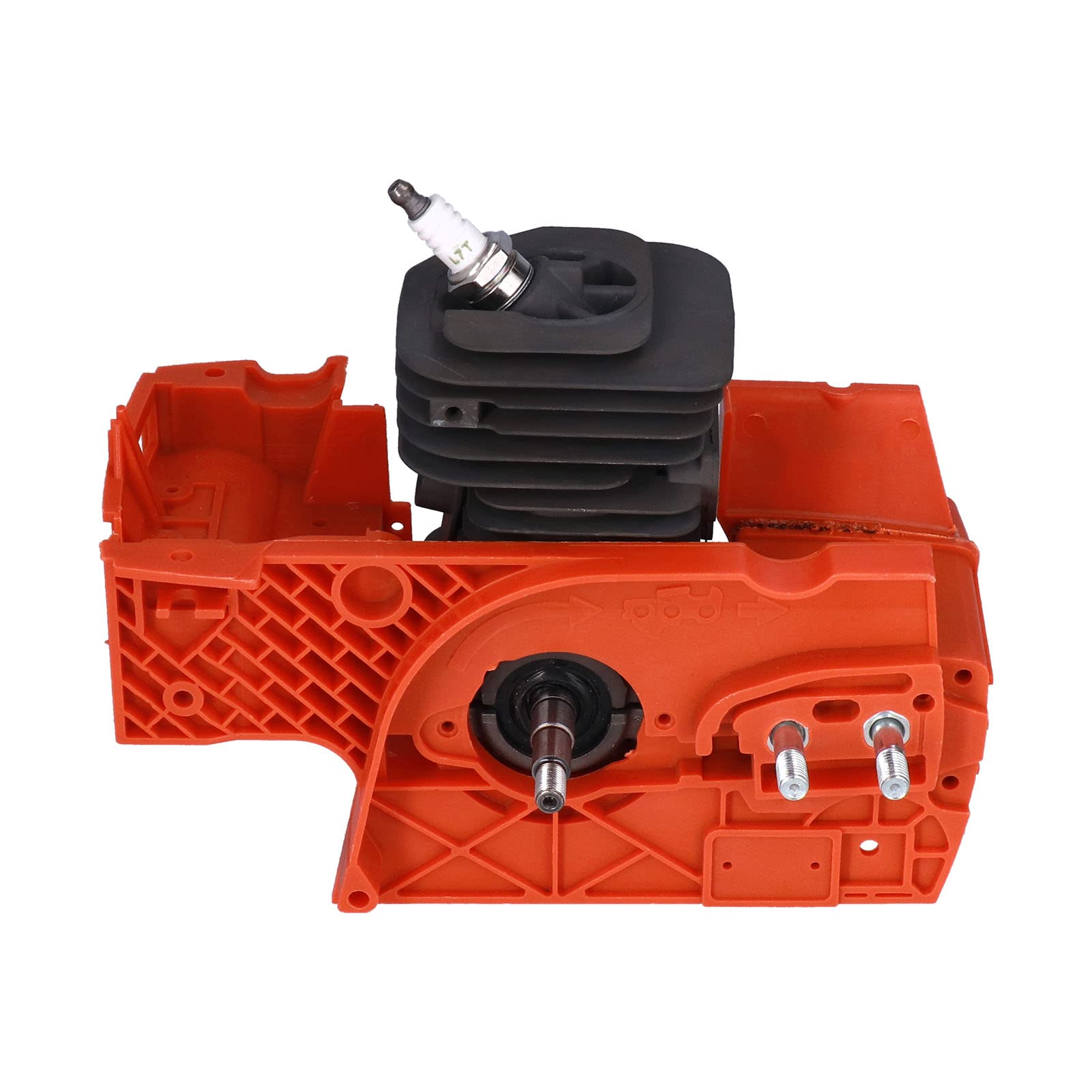 Cilindro del cárter Cilindro del cárter de 40 mm con bujía para Motosierra 136 137 141 142 530071991 Pieza de Repuesto de Alto Rendimiento