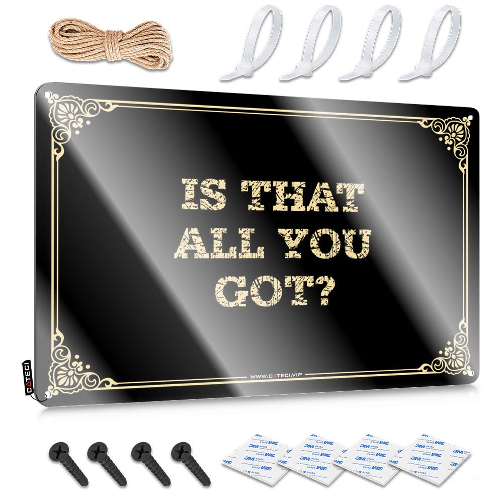 Sukecupqz Men's Colour Room Accessories For Teen Boys Is That All You Got? Tin Sign(30X40cm)