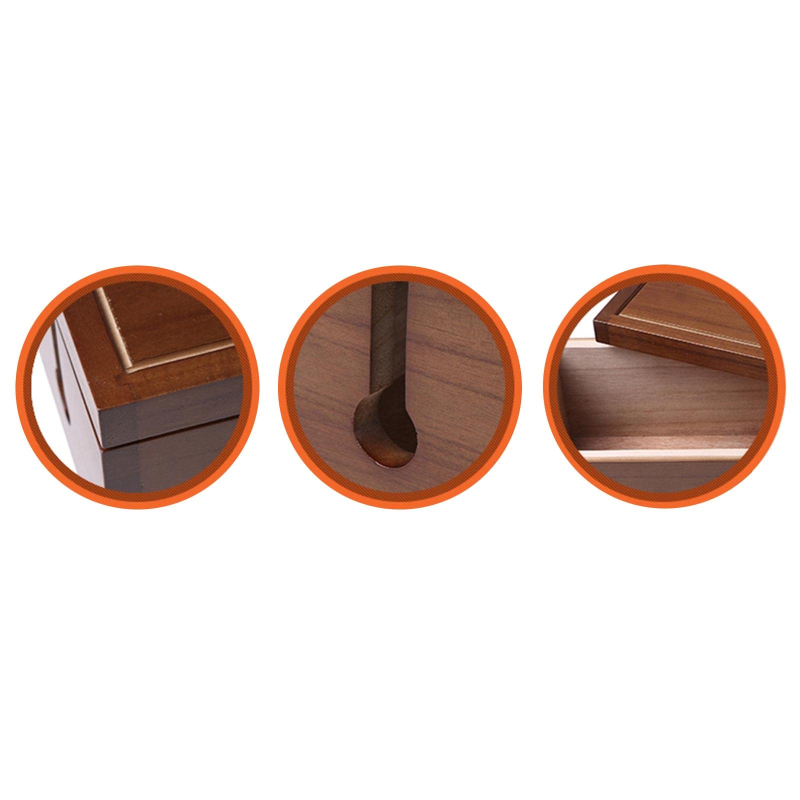 Fenteer Kabel Management Box Organizer für Schnüre, Groß Holz Kabelbox Bambus, um Ladegeräte & Steckdosenleisten sowie Kabel verstauen Kabelmanagement, 37,7x14,3x12,3 cm