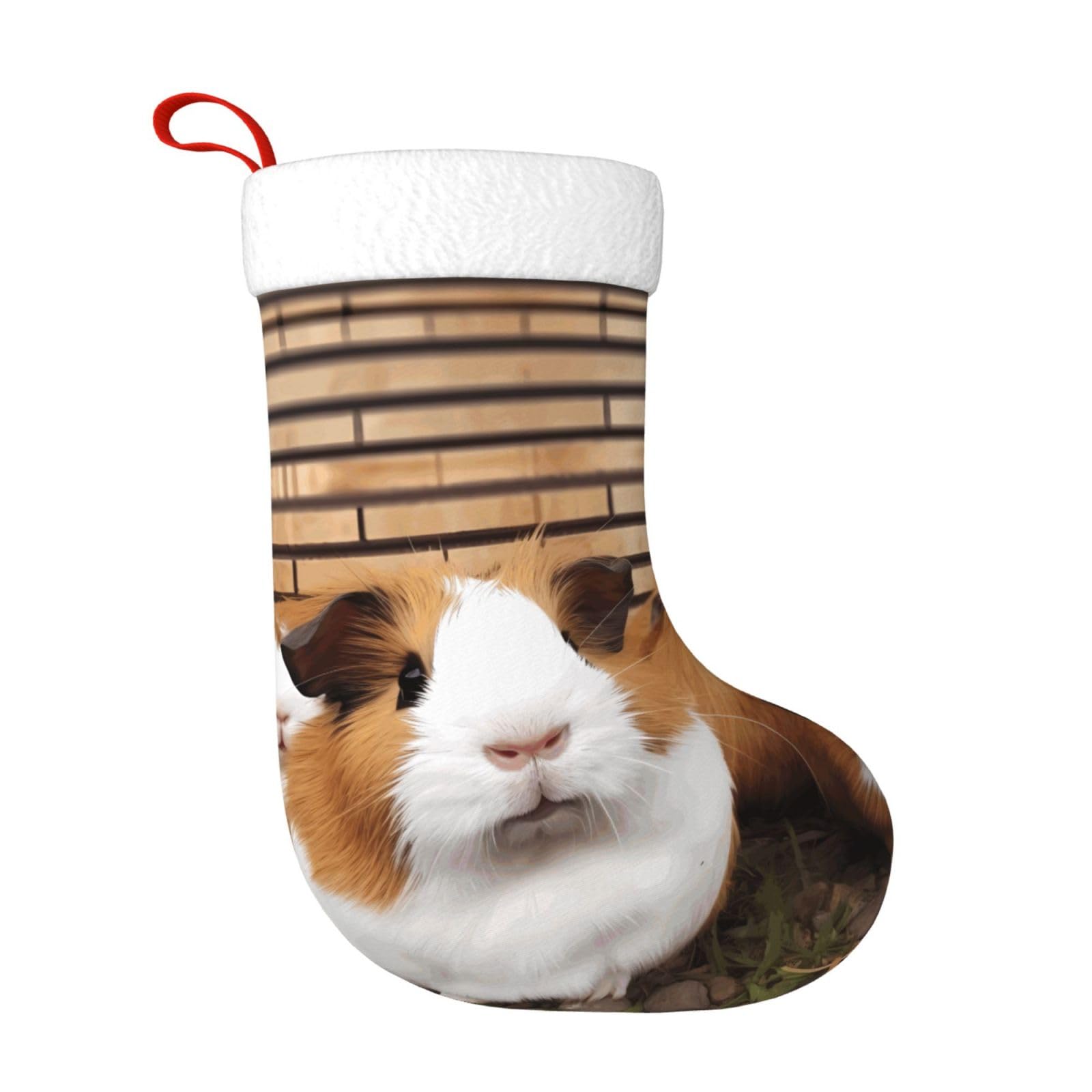 Christmas Stockings 18 Inch Personalized Xmas Large Stocking Guinea Pigs Christmas Stockings Xmas Stocking Hanging for Fireplace