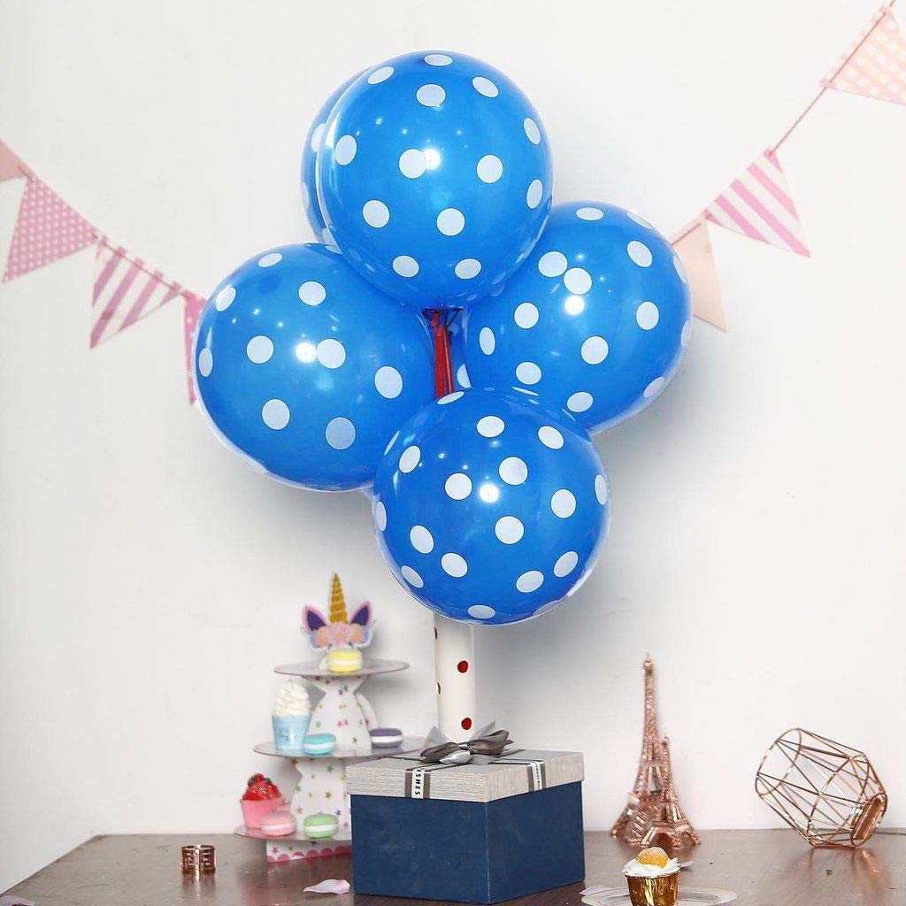 Polka Dots Party Latex Balloons - 12