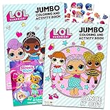 Lol Dolls Coloring Books Party Set - Bundle Includes 2 Lol Dolls Activity Books and 2 Temporary Tattoos Packs (Party Supplies)
