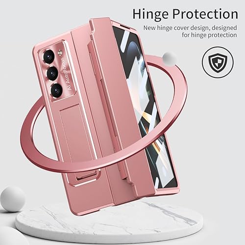 Miniatura 2 de Funda para Samsung Galaxy Z Fold 5, cubierta de bisagra, protector de pantalla integrado con función atril, cubierta todo incluido para Z Fold 5