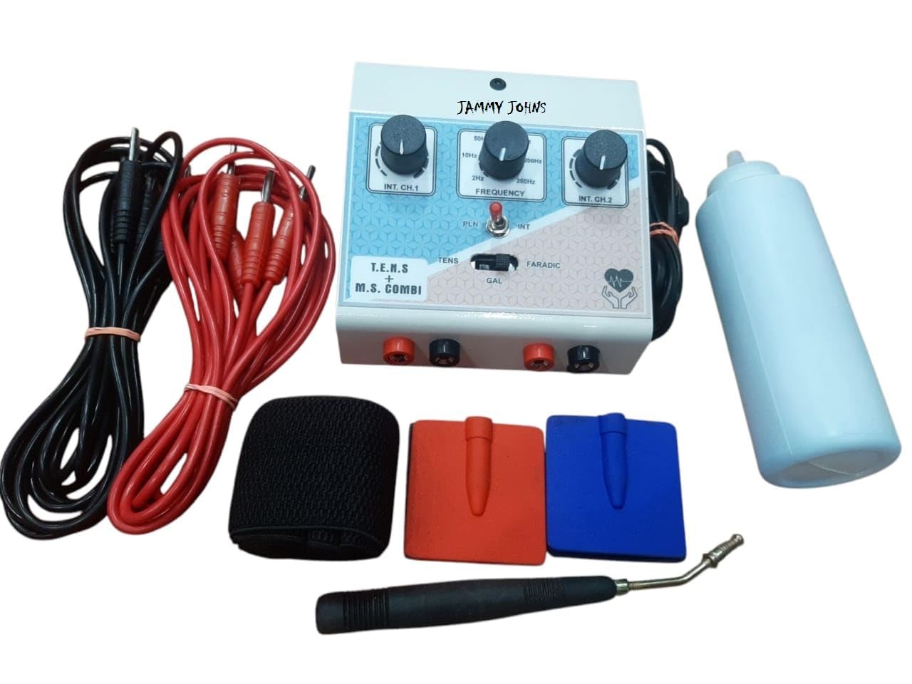 Jammy johns TENS + EMS Combi Machine For Physiotherapy | Mini Corded Electric Tens and Muscle Stimulator 2 Channel Mini Tens MS Whole Body Massager Machine-image-39