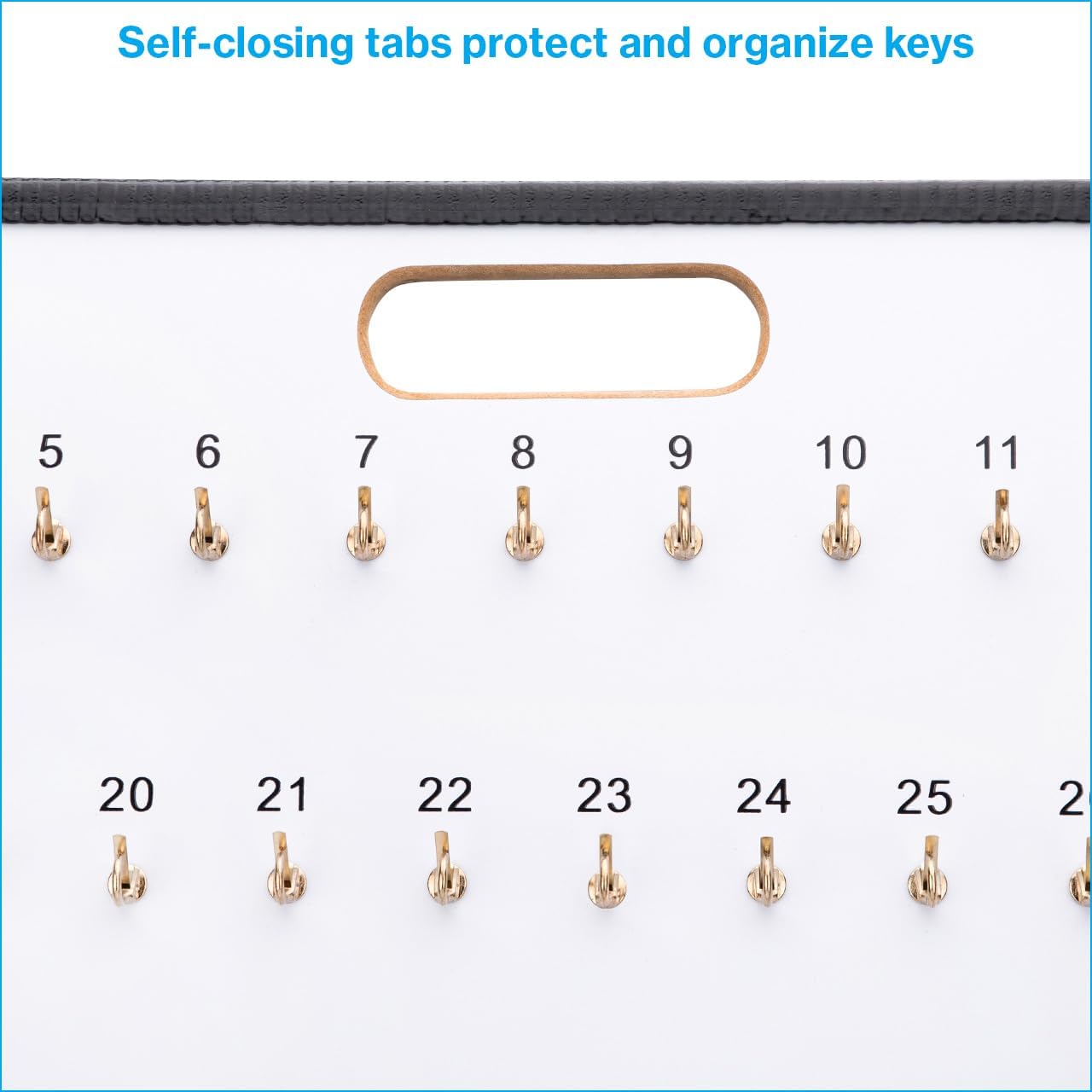 SSWBasics Key Board with Self-Closing Tabs - 105 Hooks - 29" W x 31" L