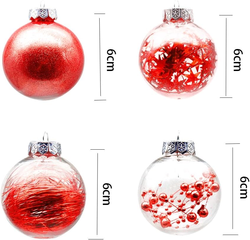 クリスマスボールオーナメント30個、6cm/2.36インチ 色付き飛散防止プラスチック装飾つまらないもの、クリスマスツリー装飾用 ( クリスマスボール デコレーションセット クリスマスボールオーナメント 24個 クリスマスボールオーナメント、クリスマスツリー用飛散防止 ... クリスマスボール24個セット、クリスマスつまらないオーナメント6cmクリスマスボールつまらないクリスマスツリーボールオーナメントクリ