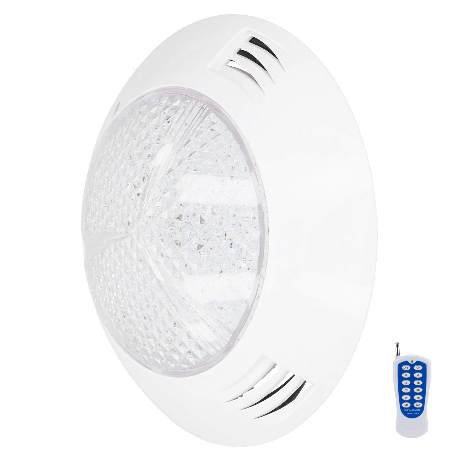 Fdit Luce per Piscina 300LED RGB con Telecomando, Lampada Subacquea Impermeabile IP68 da 30W per la Decorazione del Paesaggio e L'illuminazione del Giardino
