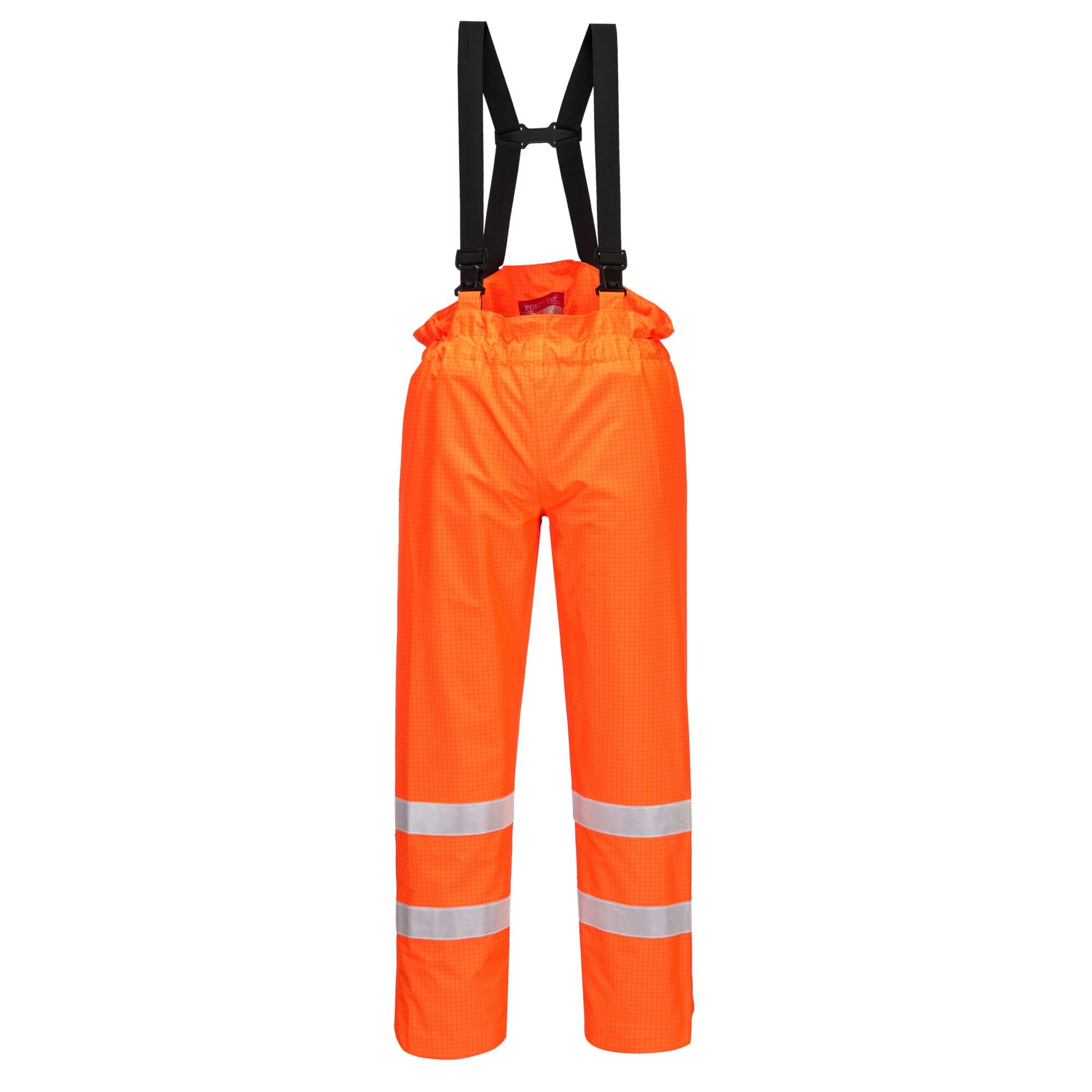 Portwest S780 Bizflame Rain Hi-Vis FR Shell Trousers Waterproof Breathable