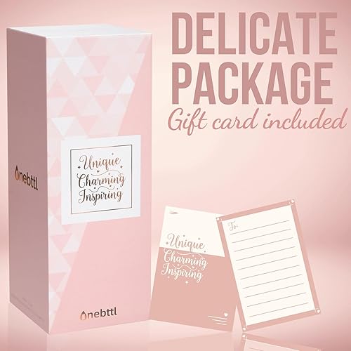 Miniatura 8 de Onebttl Regalos para mamá Husky, vaso delgado para amantes de los husky, mujeres, niñas, amantes de los perros (20 onzas, oro rosa)