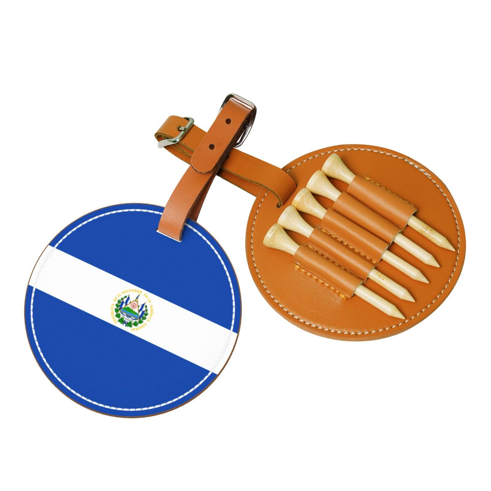 WXXWXD El Salvador Printed Golf Tee Storage Bag - Portable Storage, Easily Organize Tees