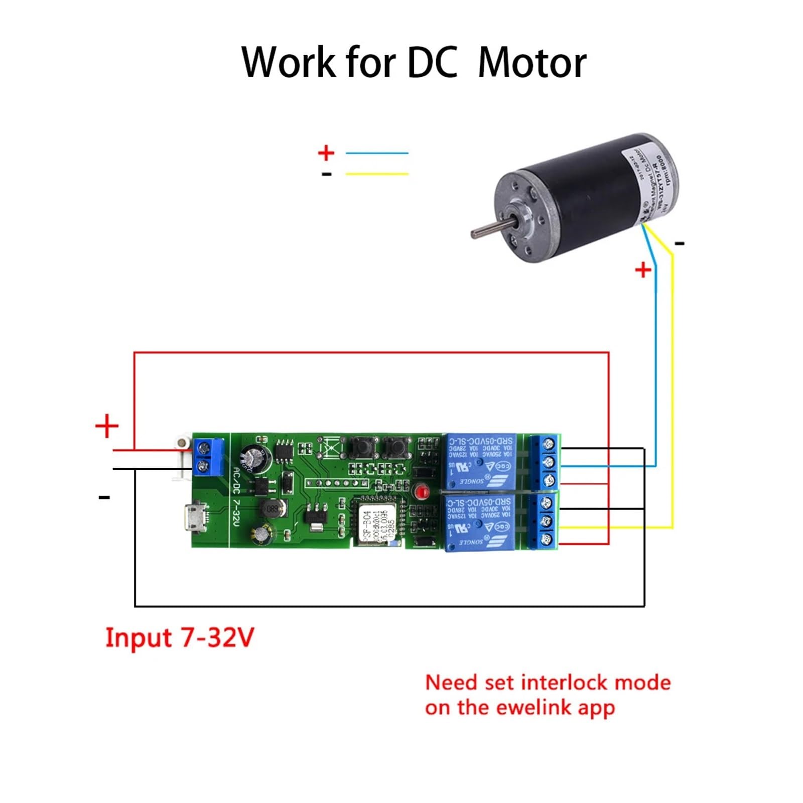 Interruttore Smart Opener APP telecomando for porta del garage cancello supporta Alexa Echo Google Home controllo EWelink + RF 433 MHz(AC85-250V and Remote)