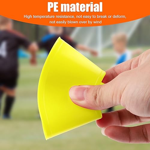 Miniatura 3 de 20 conos de fútbol para entrenamiento deportivo, conos de fútbol flexibles para deportes de agilidad, conos de entrenamiento para baloncesto,