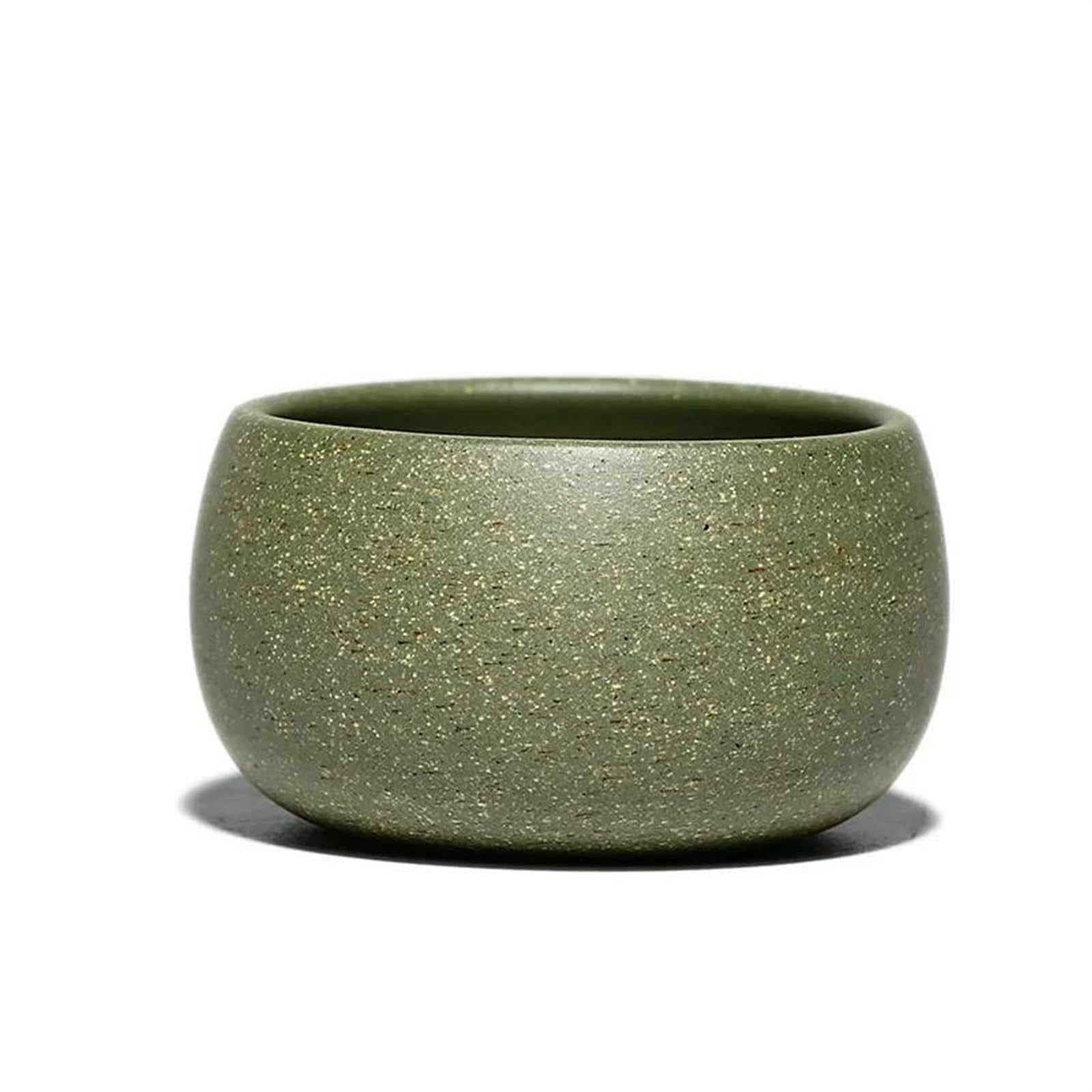 Teteras Tazón Té Hecho A Mano Taza Té Maestra Accesorios Juego Té Personalizados Taza Té Arcilla Púrpura Yixing Barro Verde Mineral Crudo 2 Unids/set Juego De Tetera Y Taza De Navidad