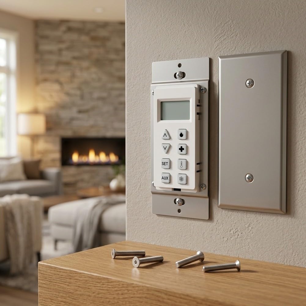 Robusto interruptor de pared de metal y plástico