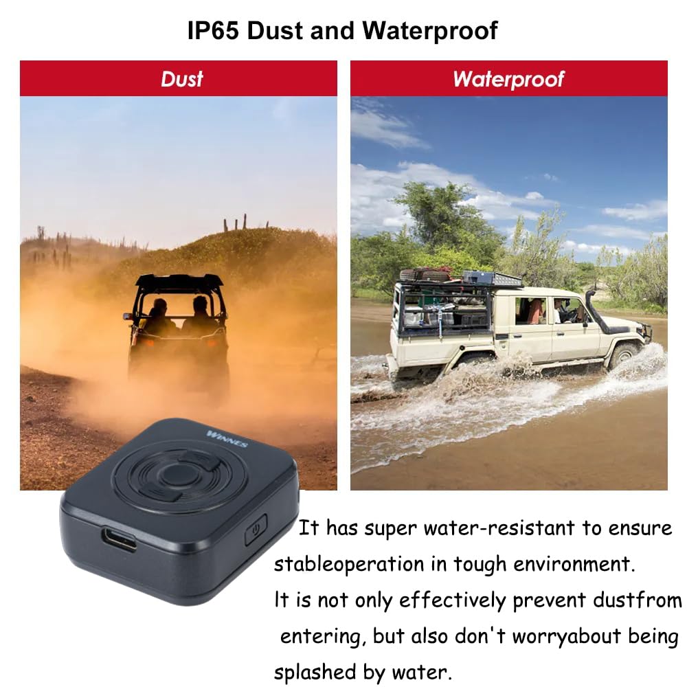 4G Localizador GPS para Coche, Localizador de Coches en Tiempo Real, sin Suscripción, IP65 Resistente al Agua, Sensor de Temperatura SOS Alertas