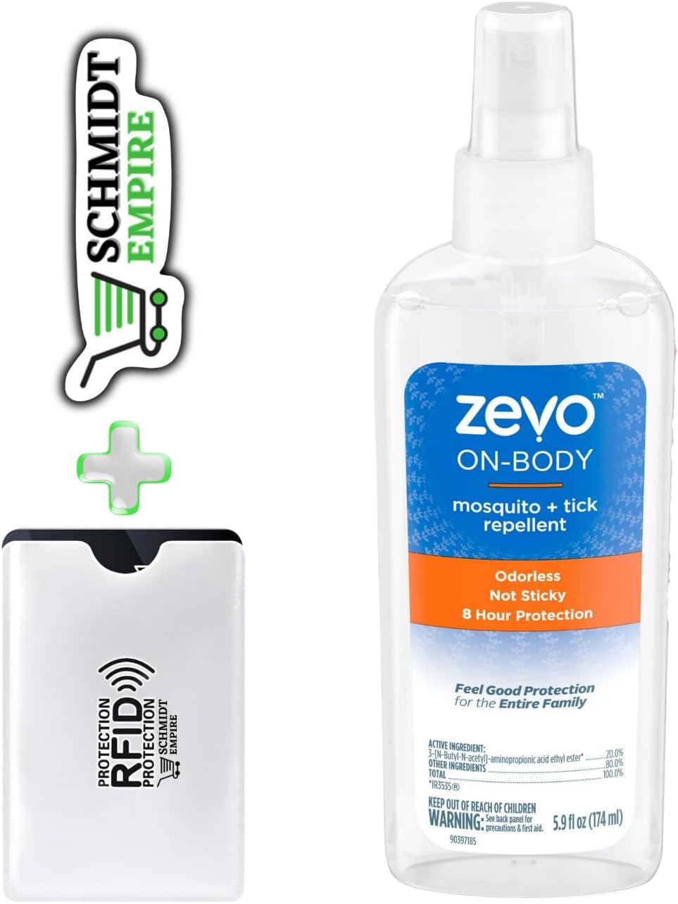 Zevo On Body Mosquito and Tick Repellent Bug Spray Pump