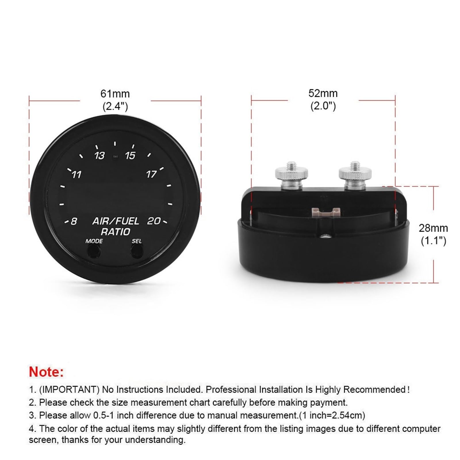 Kit misuratore di Ossigeno a Banda Larga Serie X Sonda 30-0300 LSU 4.9 0258017025 Sensore di Ossigeno Controller del sensore Misuratore