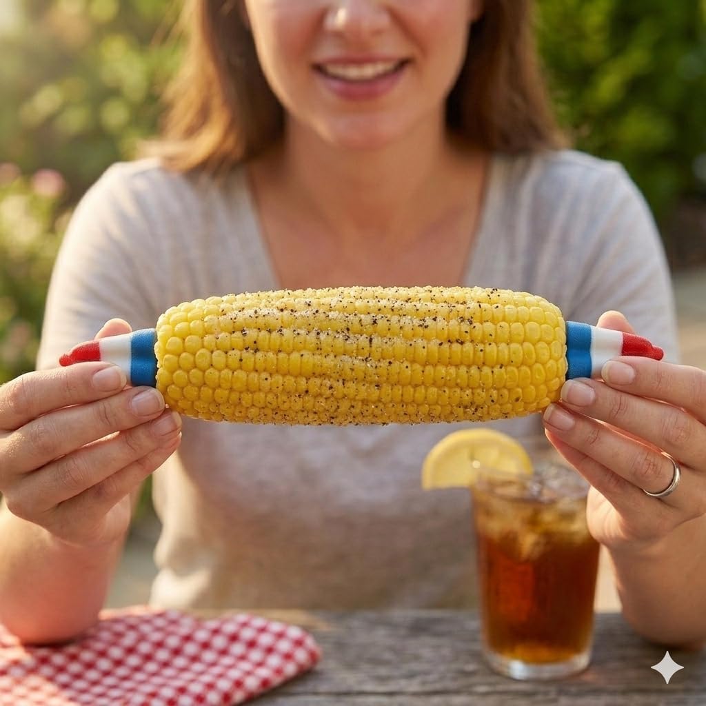 Outset Corn Holders, Rocket Pop Style Set of 4 Pairs, Popsicle Corn Handles image 5