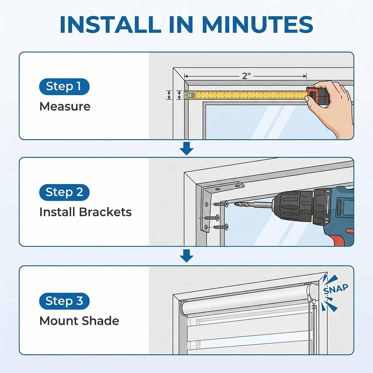 Estores Cebra Noche Y Día con Doble，Estor Térmico Opaco, Cortina Cebra Protección Solar，Persianas Enrollables Interior para Ventana Translúcido Y Oscurecido Privacidad(Gris,W150xH100cm)