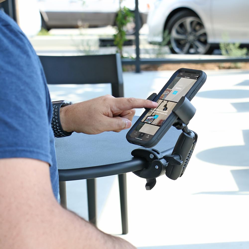 Arkon RoadVise - Soporte para teléfono móvil con perilla de Seguridad, Color Negro