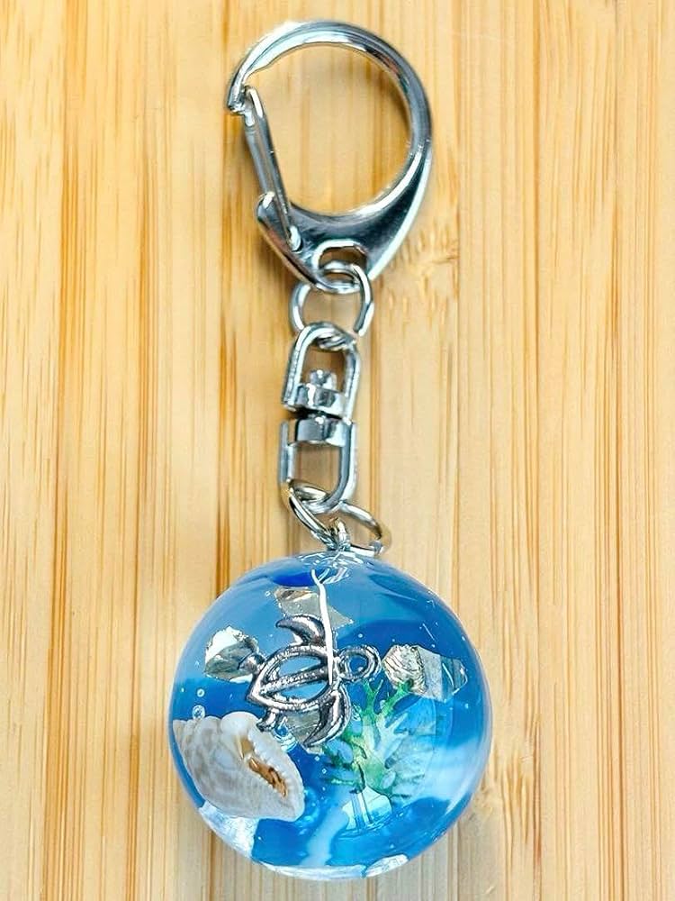 No 798♣︎可愛い海ガメホヌレジンヘアゴム♣︎かすみ草♣︎٩(๑❛ᴗ❛๑)۶ Amazon.co.jp: ホヌ ウミガメ 海亀 貝殻 レジン 海 球体