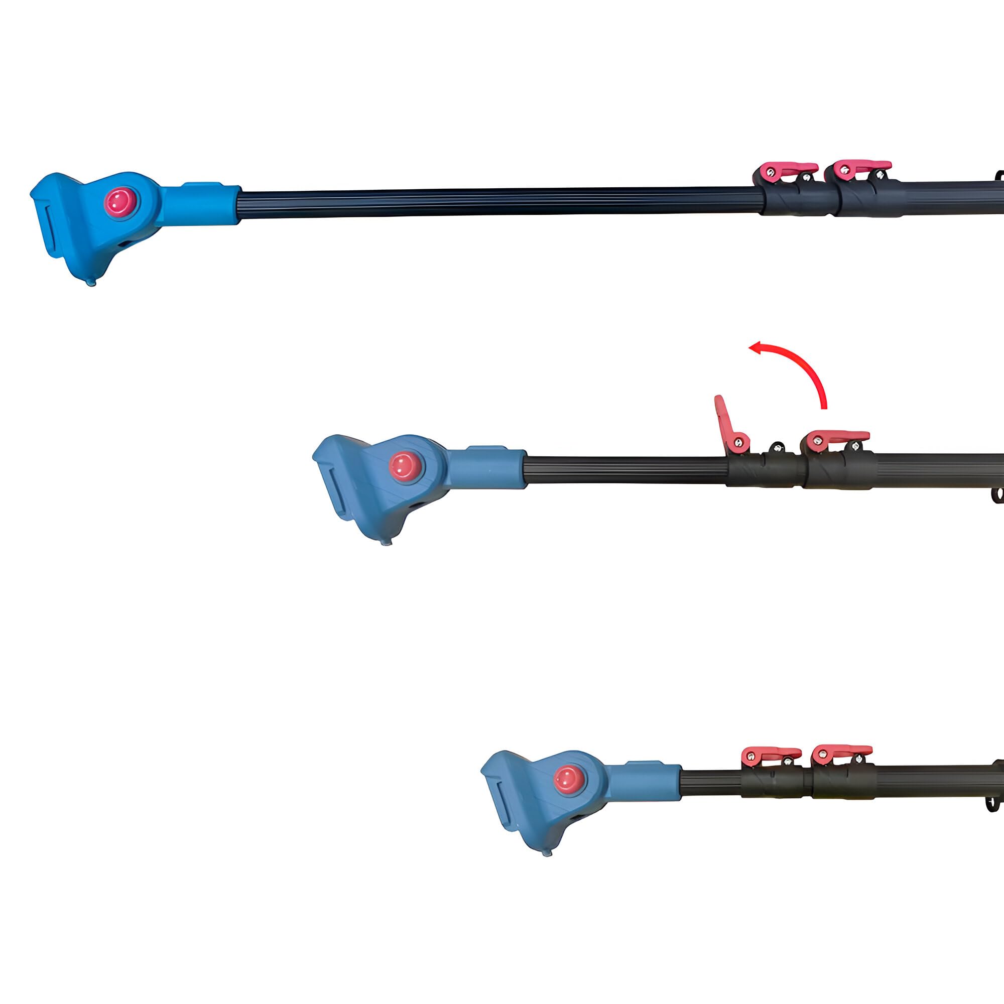 Set Motosega Elettrica 6" e Tronchese, Kit Potatura con Asta Telescopica 255 cm, 2 Batterie 48V, Lame per Taglio Alberi