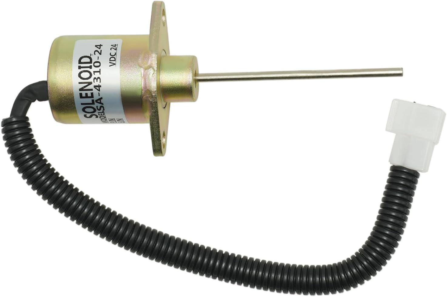 SA-4310-24 24V Fuel Shut Down Solenoid Compatible with Kubota Excavator Engine