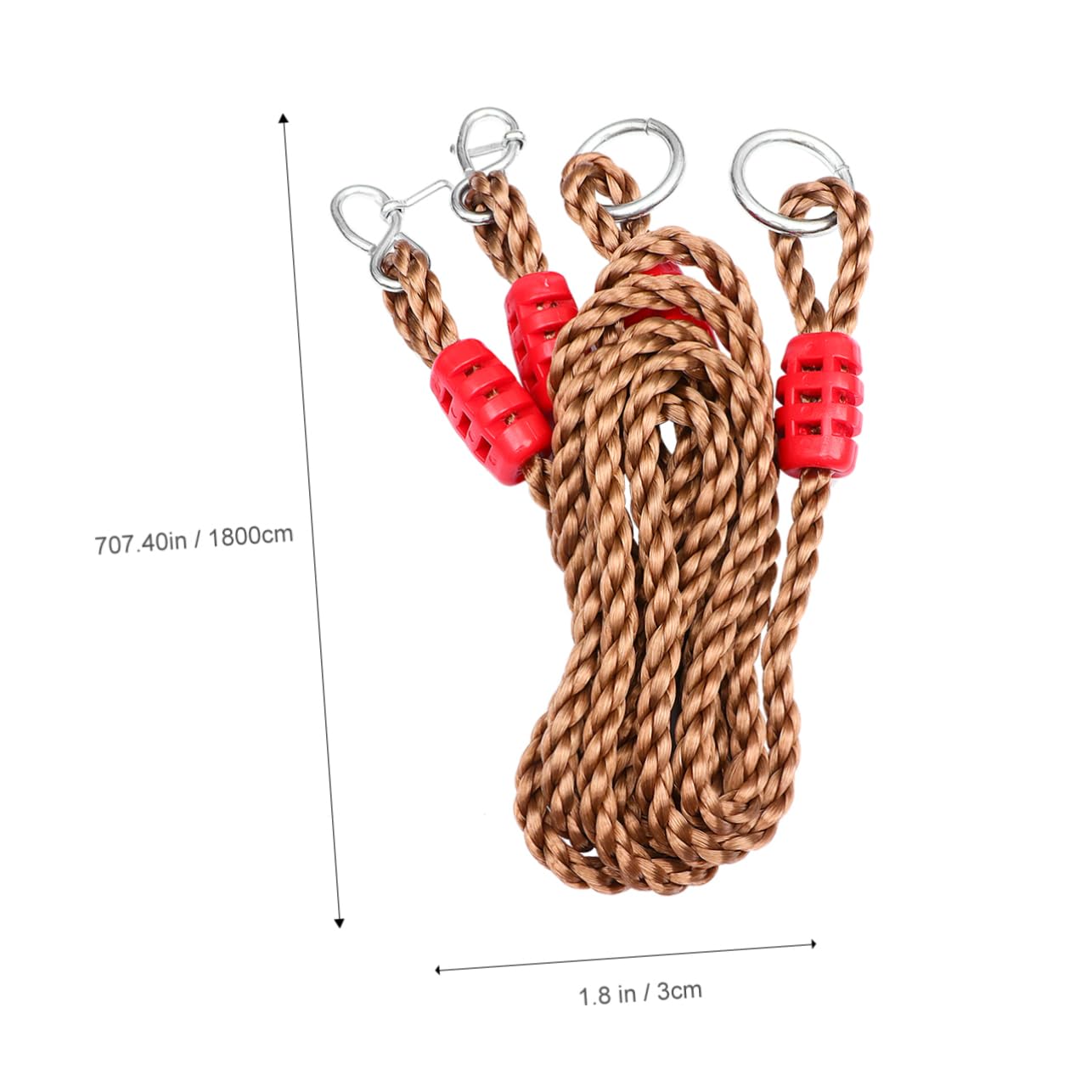 HANABASS 6 Pièces Sangle De Balançoire Nylon Réglable pour Suspension De Balançoire Arbre Kit Accessoires pour De Jardin