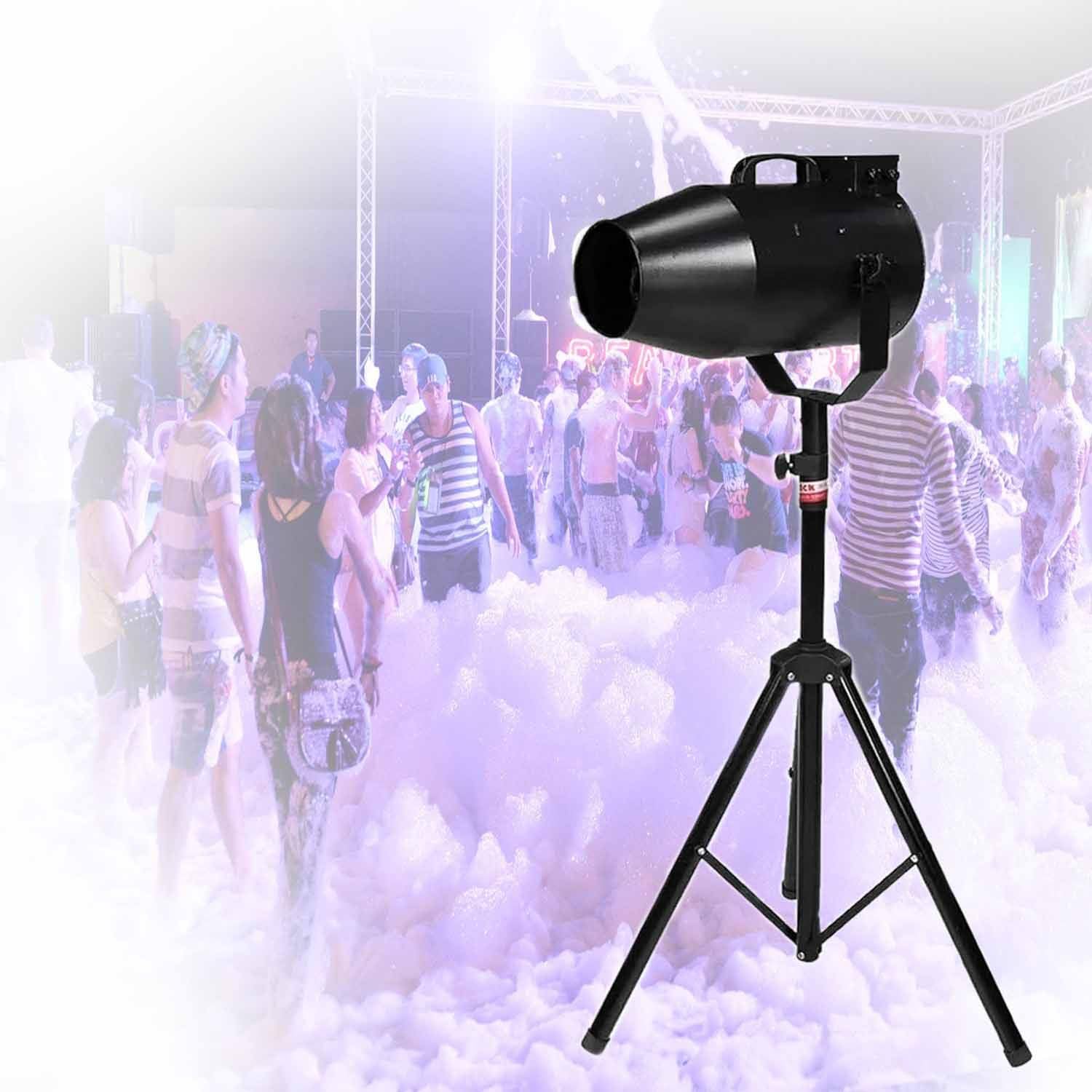 Machine à Mousse Professionnelle 1000w,Petite Machine à Mousse à Secouer,Puissante Et Portable,Jet De 6-10m,Couverture 80m²,Idéale pour Soirées,Piscines,Anniversaires,intype