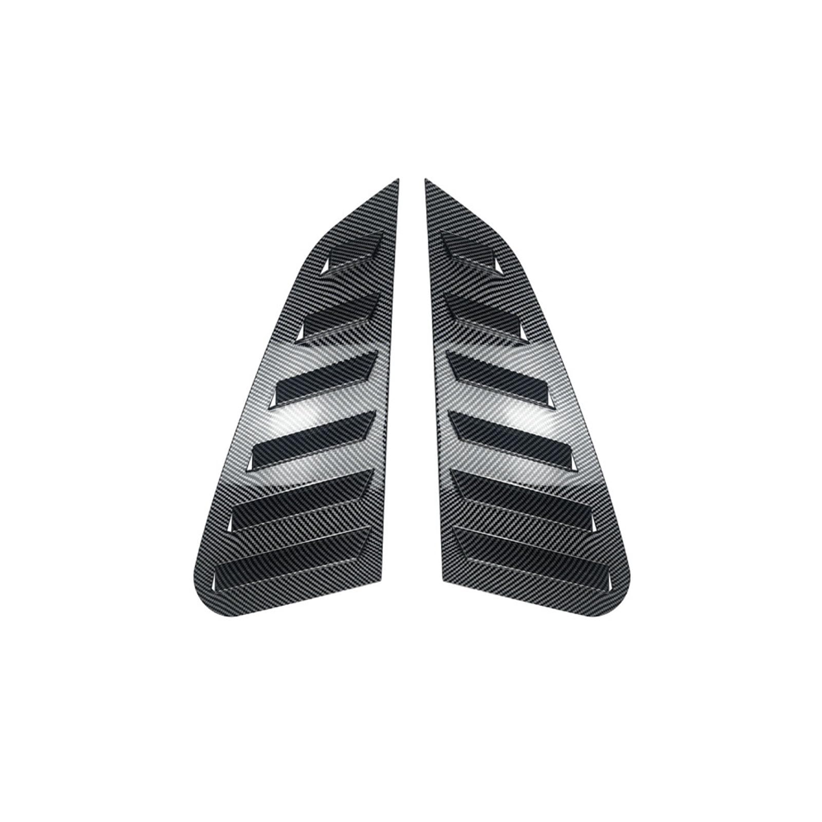 YPFYBHD Rear Window Louver Shutter, Compatible with Subaru Impreza WRX STI 2011-2014, 2Pcs Triangle Blinds, Side Vent Panel Decoration Cover, Carbon Fiber Look