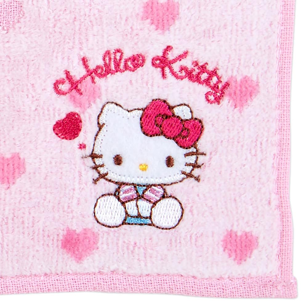 Sanrio 259853 Petite Towel, Hello Kitty, Hello Kitty, 7.9 x 7.9 x 0.1 inches (20 x 20 x 0.3 cm), Character 259853