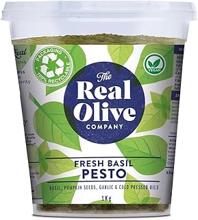 Real Olive Co Fresh Basil Pesto 1kg | Deli Fresh To Your Door | Italian ...