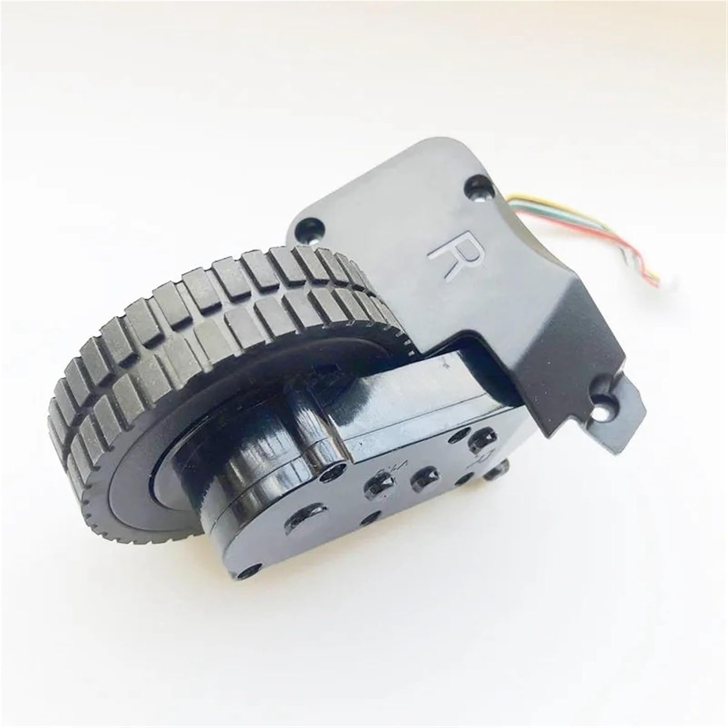 Side view of the robot vacuum wheel assembly