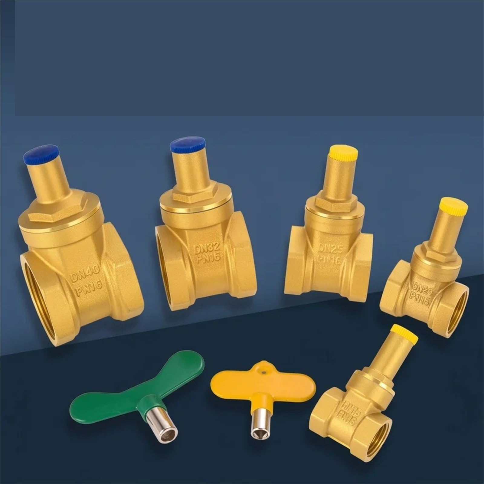 Válvula De Compuerta De Latón De 1 Pulgada Con Cerradura for Medidor De Agua, Pretriángulo, Material De Cobre, Accesorio De Plomería