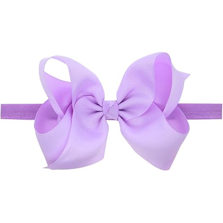 Delicate Lavender Bows for Infant Charm