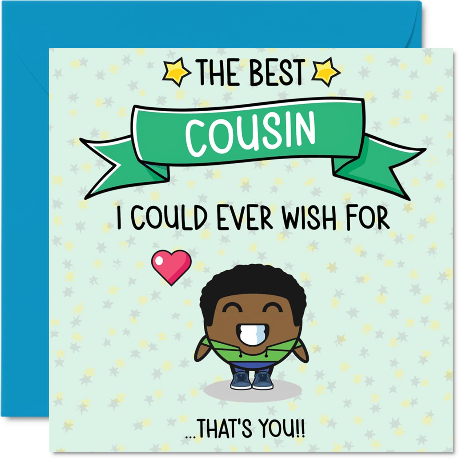 Cousin Birthday Card - Best I Could Ever Wish For - Happy Birthday Card for Cousin from Family Relative, 145mm Cute Bday Greeting Cards