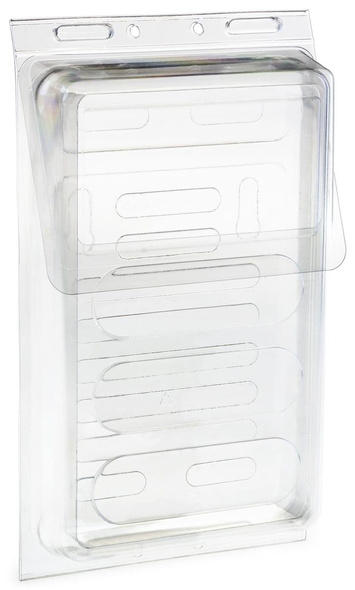 Case of Twenty, Flyer Box, Clear Twenty-Five mil Plastic Outdoor Brochure Holder Accommodates up to 5-1/2 x 9-1/2 Inch Advertisements – Exterior Rated