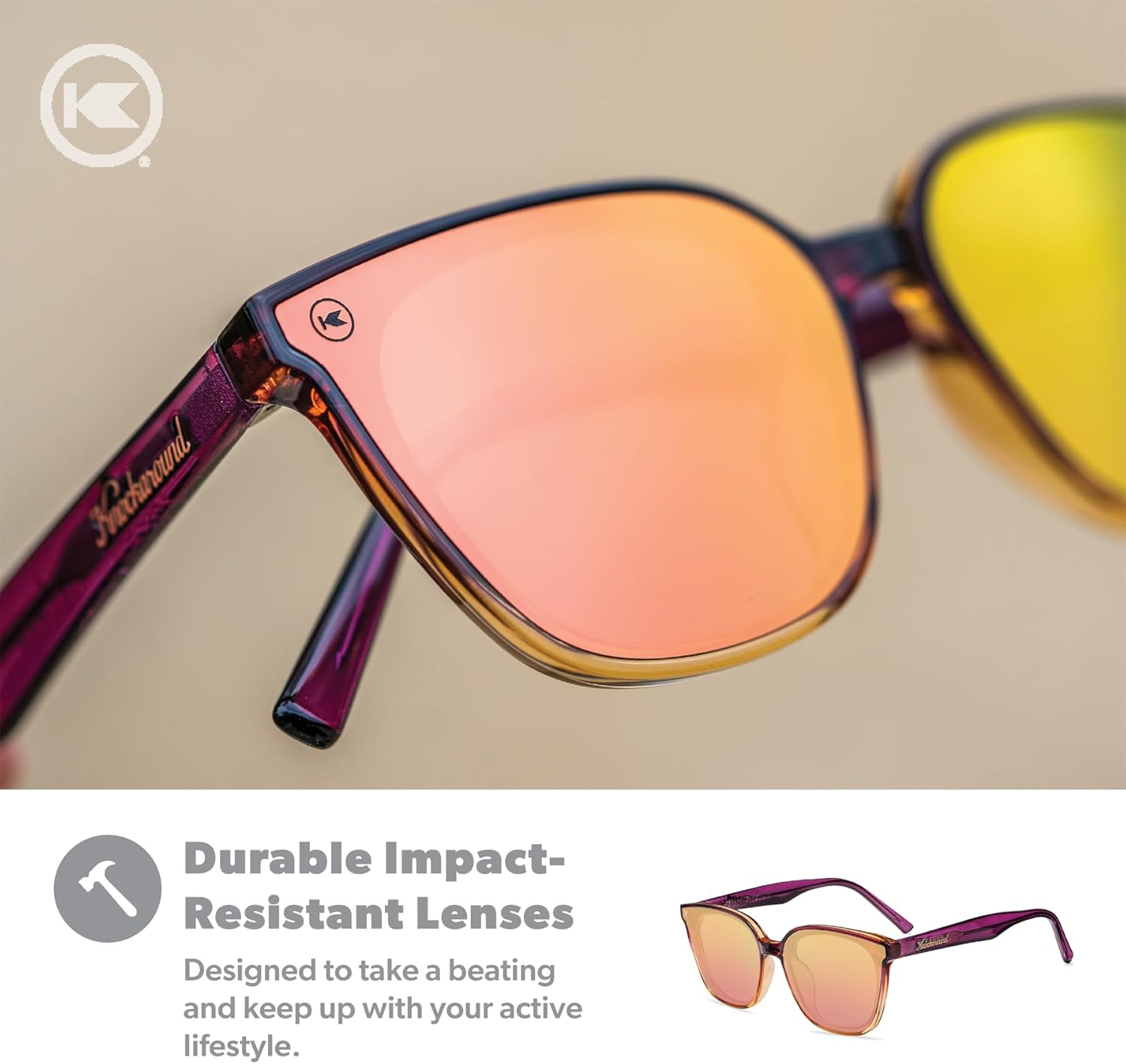 Knockaround Cloud Catchers Polarized Sunglasses for Women & Men - Cat Eye Sunglasses - UV400 Protection - Image 5