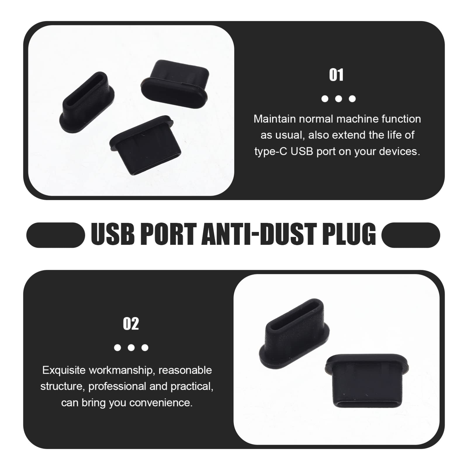 6 PCS PLASTICA Tappo Antipolvere Della Porta Di Ricarica Coperchio Presa USB EUR 7,33 - FR