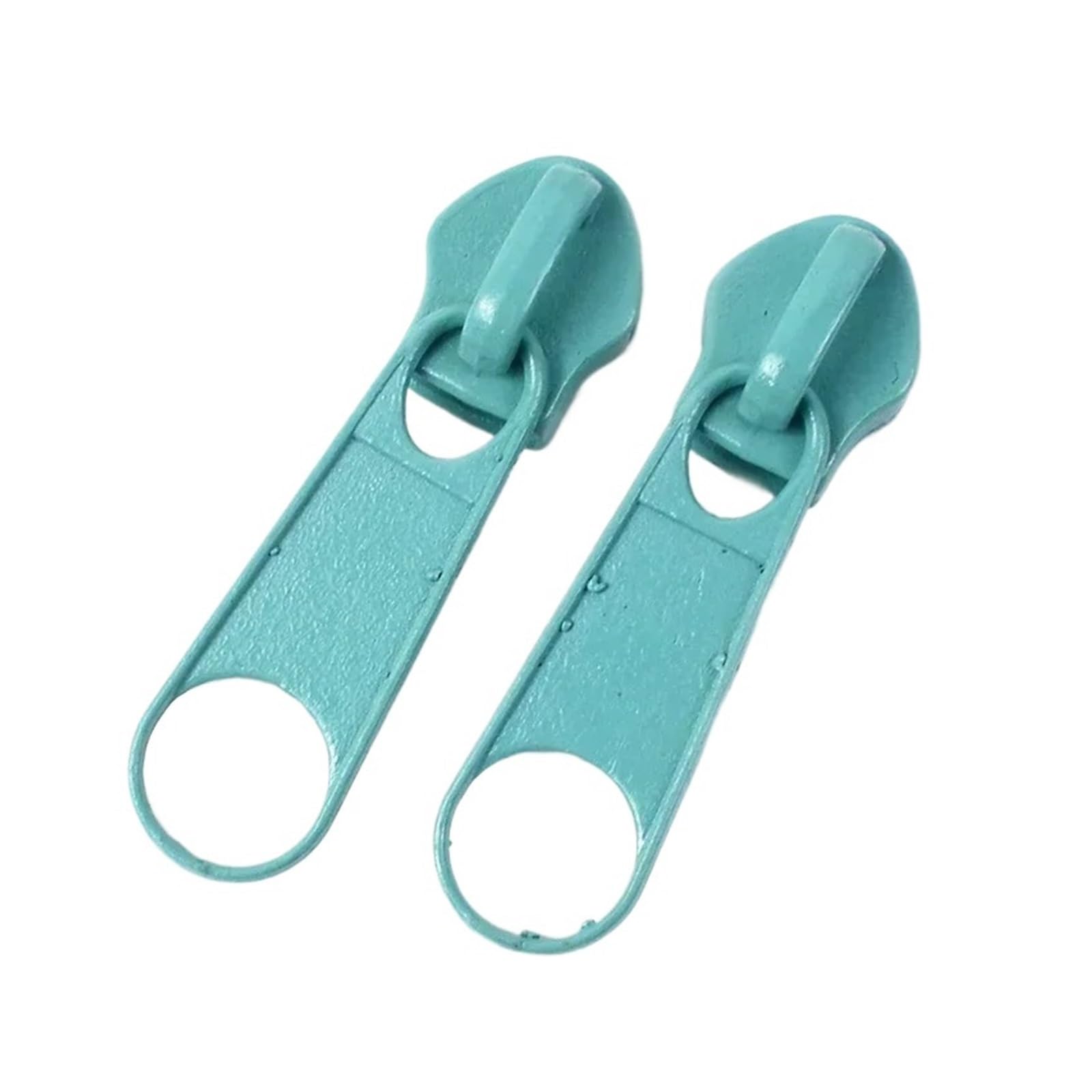 50 Pz 3#5# Nylon Colorato Estrattore for Cerniera for Borsa Abbigliamento Cursore Di Ricambio Cerniere Kit Riparazione Accessori for Cucire Fai Da Te(LakeGreen,50PcsNo3)