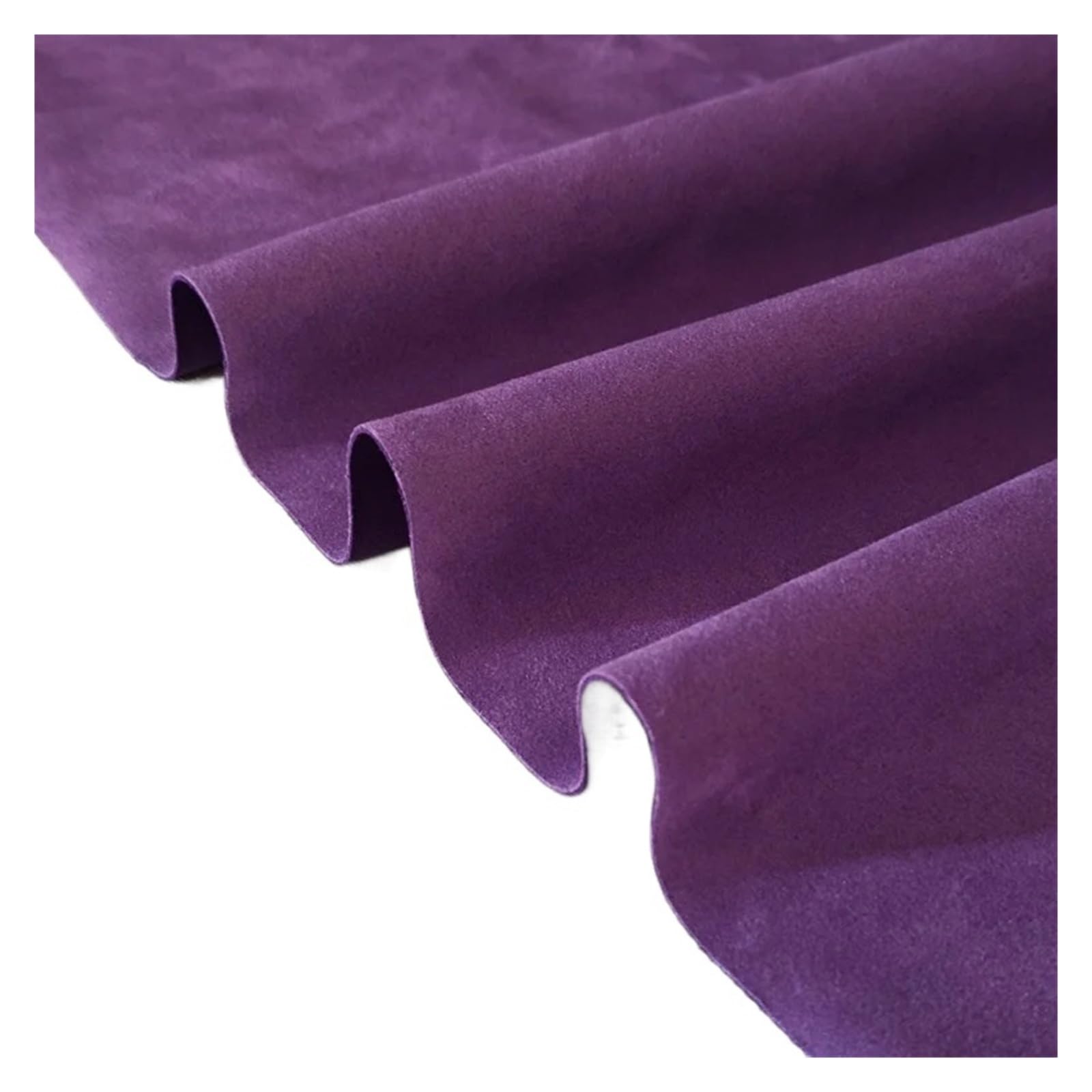 Purple Elastic Suede Fabric Handmade Sewing Shoes Hats Car Interior Cushions Sofas Tablecloths Background Fabrics Cloth